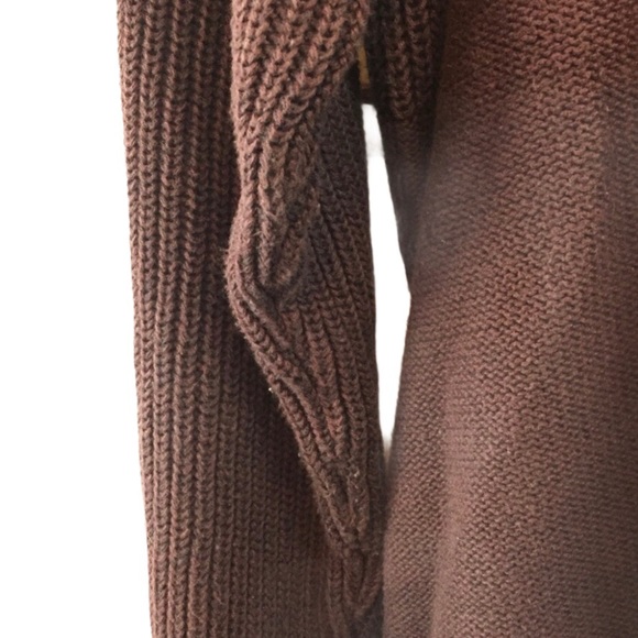 Columbia purple chunky knit crewneck sweater M - Picture 5 of 7